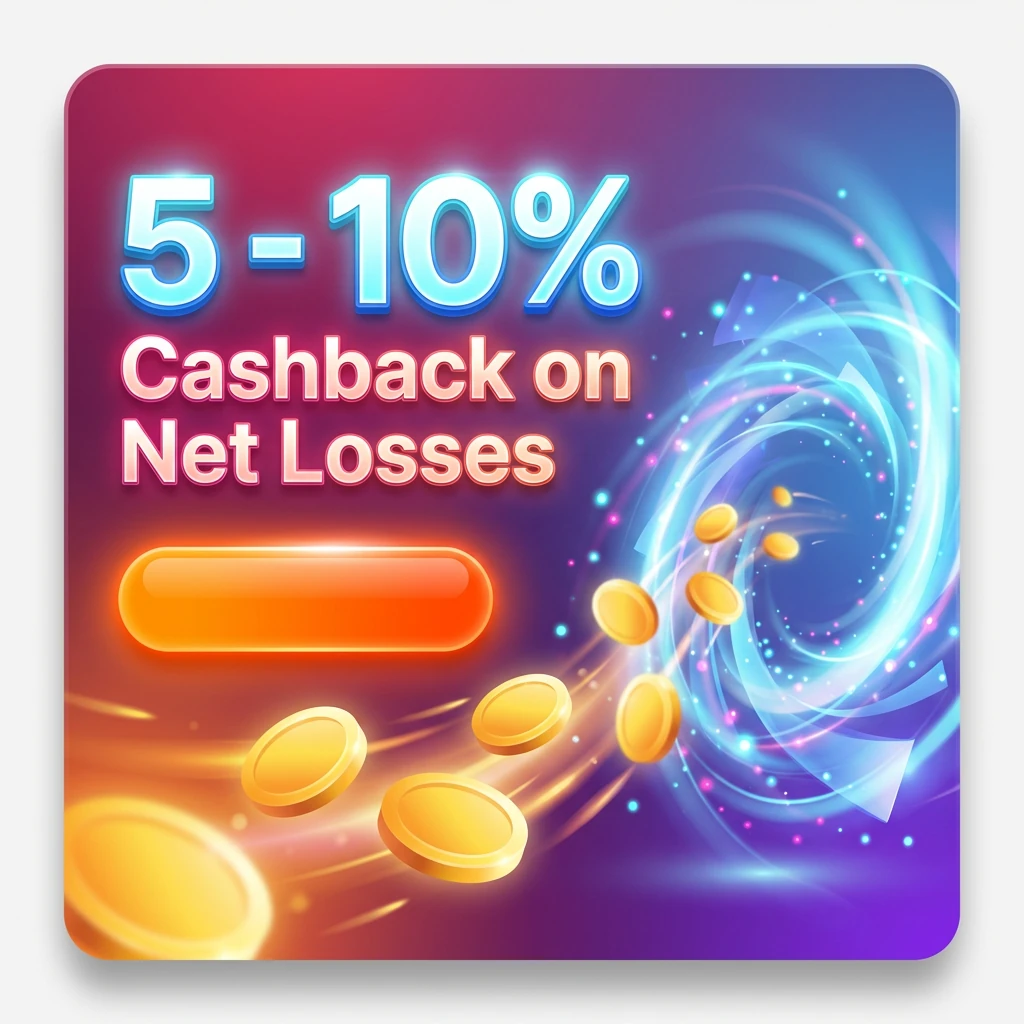 5 - 10% Cashback on Net Losses