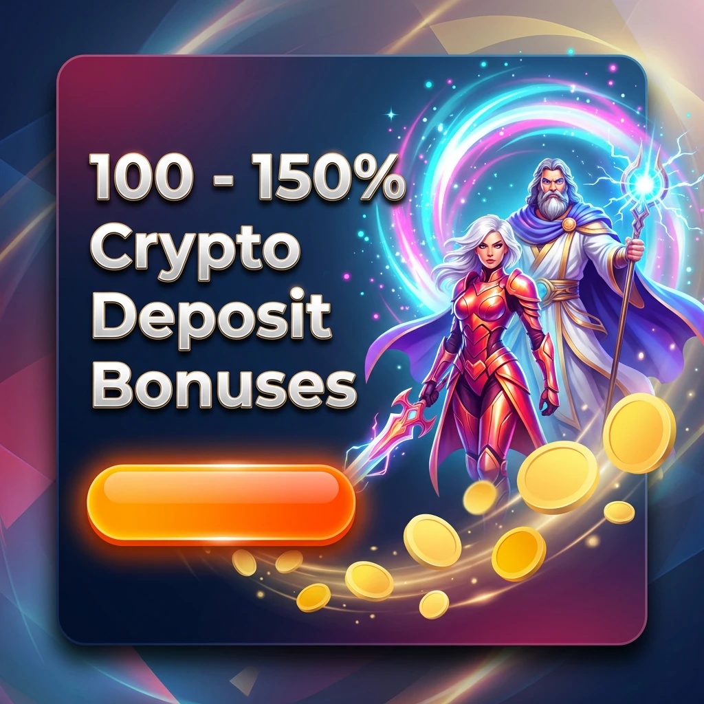 100 - 150% Crypto Deposit Bonuses